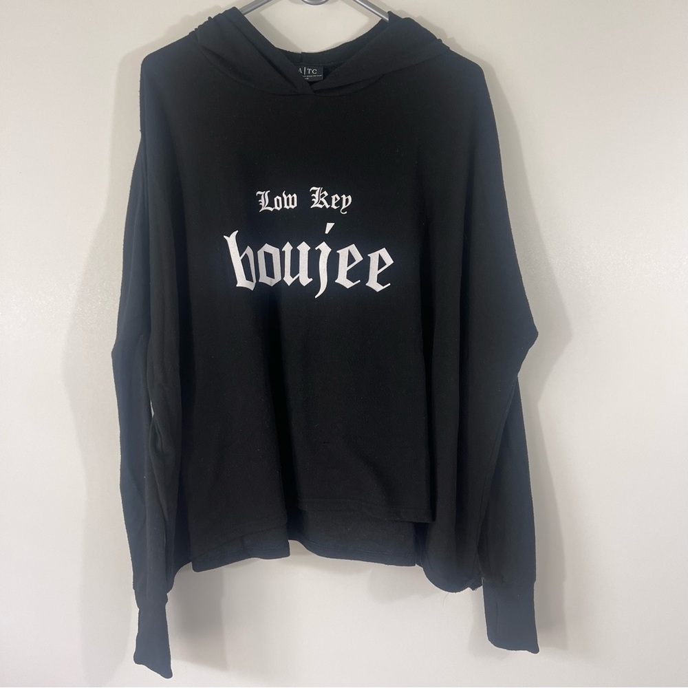 Low Key Boujee Lightweight Hoodie Sweatshirt One Size Fits All